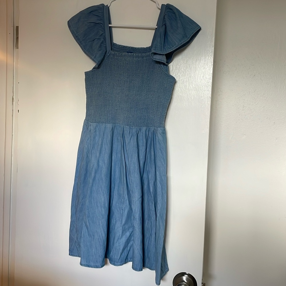 New Chambray Flutter Sleeve Old Navy Dress
